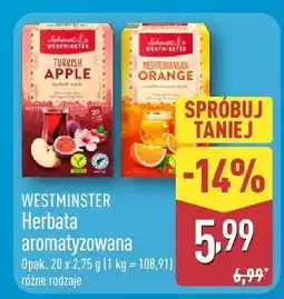 ALDI Herbata aromatyzowana WESTMINSTER różne rodzaje oferta
