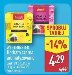 ALDI Herbata czarna aromatyzowana WESTMINSTER różne rodzaje oferta