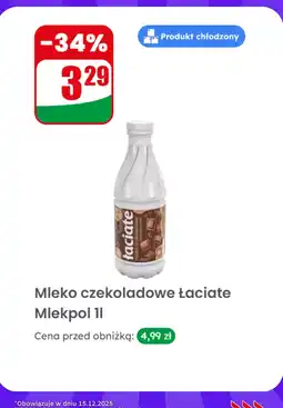 Dino Mleko czekoladowe Łaciate 1l Mlekpol oferta