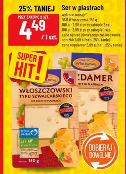 Polomarket Ser masdamer żółty w plastrach OSM Włoszczowa oferta