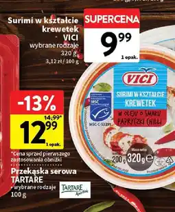 Intermarche Pasta serowa Tartare wybrane rodzaje oferta