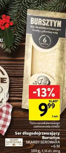 Intermarche Ser długodojrzewający Bursztyn Skarby Serowara oferta