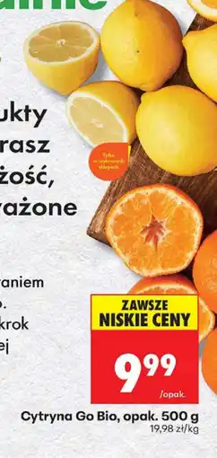 Biedronka Cytryna Go Bio opak. 500g Biedronka oferta