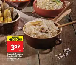 Biedronka Kapusta kiszona Swojska Chata oferta
