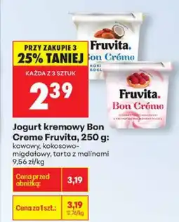 Biedronka Jogurt kremowy Bon Creme kawowy Fruvita oferta