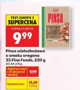 Biedronka Pinsa wielozbożowa o smaku oregano 33 Fine Foods oferta