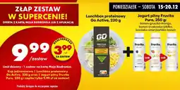 Biedronka Lunchbox proteinowy Go Active, 230 g + jogurt pitny Fruvita Pure, 250 g oferta