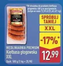 ALDI Kiełbasa głogowska Wędliniarnia Premium oferta