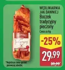 ALDI Boczek tradycyjny pieczony Wędliniarnia Jak Dawniej oferta