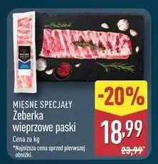 ALDI Żeberka wieprzowe ekstra mięsne Mięsne Specjały Zawsze Świeże (Aldi) oferta