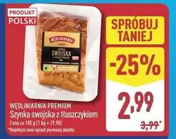 ALDI Szynka swojska z tłuszczykiem Wędliniarnia Premium oferta
