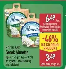 ALDI Serek śmietankowy Hochland Almette oferta