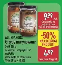ALDI Podgrzybki marynowane All Seasons oferta