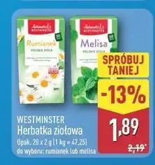 ALDI Herbatka melisa Westminster oferta