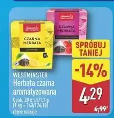 ALDI Herbata czarna malinowa Westminster oferta