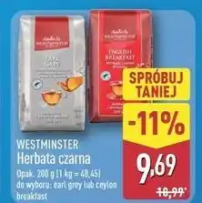 ALDI Herbata czarna liściasta Westminster oferta