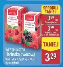 ALDI Herbatka malina z żurawiną Westminster oferta