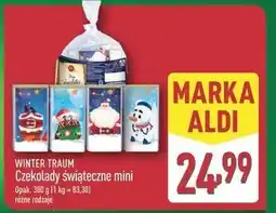 ALDI Czekolady świąteczne mini Wintertraum oferta