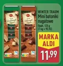 ALDI Mini batoniki nugatowe Wintertraum oferta