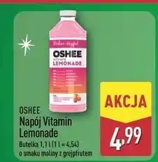 ALDI Lemoniada malina-grejpfrut Oshee Vitamin Lemonade oferta