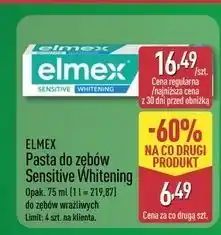 ALDI Pasta do zębów whitening Elmex Sensitive oferta