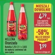 ALDI Oranżada czerwona zero Hellena oferta