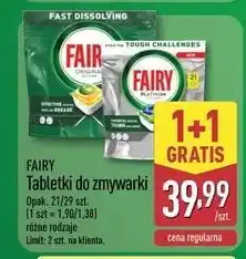 ALDI Tabletki do zmywarek lemon Fairy Platinum oferta