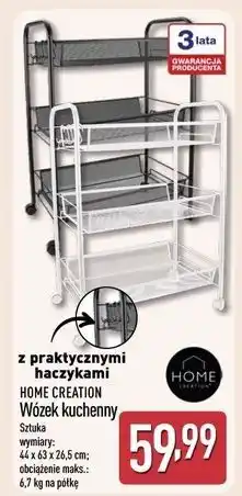 ALDI Wózek kuchenny 44 x 63 26.5 cm Home Creation oferta