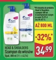 ALDI Szampon do włosów classic clean Head&Shoulders oferta
