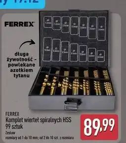 ALDI Zestaw wierteł spiralnych hss Ferrex oferta