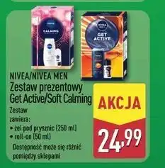 ALDI Zestaw w pudełku calming: żel pod prysznic creme soft 250 ml + dezodorant black & white 50 Nivea oferta