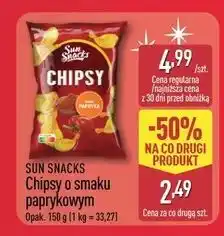 ALDI Chipsy paprykowe Sun Snacks oferta