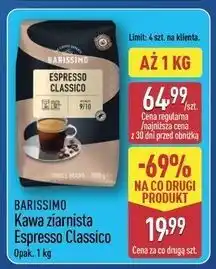ALDI Kawa Barissimo Espresso Classico oferta