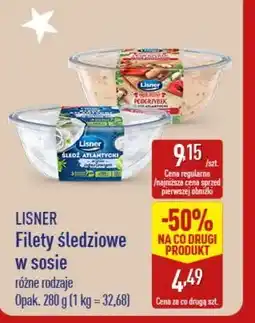 ALDI LISNER Filety śledziowe w sosie oferta