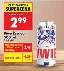 Biedronka Piwo Żywiec, 500 ml oferta