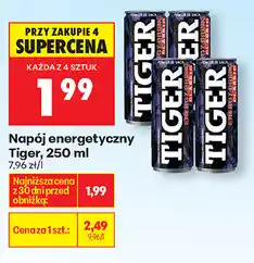 Biedronka Napój energetyczny Tiger, 250 ml oferta