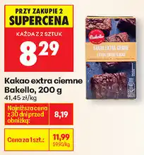 Biedronka Kakao extra ciemne Bakello, 200 g oferta