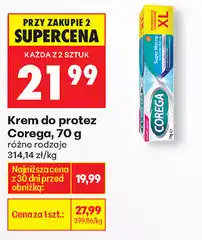 Biedronka Krem do protez Corega, 70 g oferta