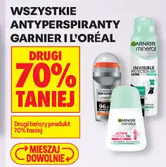 Biedronka Wszystkie antyperspiranty Garnier i L'Oréal oferta