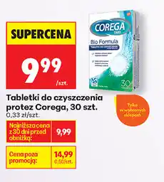 Biedronka Tabletki do czyszczenia protez Corega, 30 szt oferta