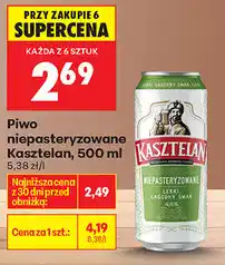 Biedronka Piwo niepasteryzowane Kasztelan, 500 ml oferta