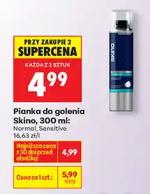 Biedronka Pianka do golenia Skino, 300 ml oferta