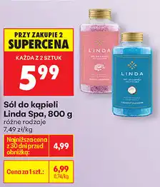 Biedronka Sól do kąpieli Linda Spa, 800 g oferta