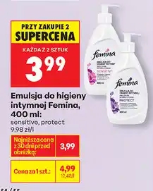 Biedronka Emulsja do higieny intymnej Femina, 400 ml oferta