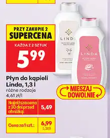 Biedronka Płyn do kąpieli Linda, 1,3 L oferta