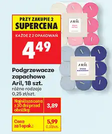 Biedronka Podgrzewacze zapachowe Aril, 18 szt oferta