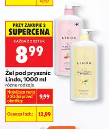 Biedronka Żel pod prysznic Linsa, 1000 ml oferta