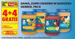 Biedronka Dania, zupki i deserki w słoiczku Gerber, 190 g (4+4) oferta