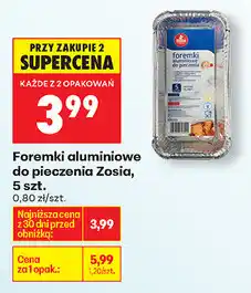 Biedronka Foremki aluminiowe do pieczenia Zosia, 5 szt oferta