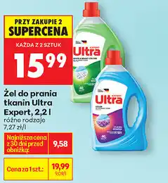 Biedronka Żel do prania tkanin Ultra Expert, 2,2 L oferta